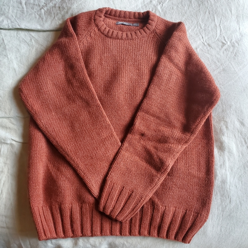 Samuel Windsor Wool Crewneck Fisherman Sweater